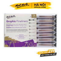 Bộ 7 Bút line kỹ thuật đi nét Kháng nước Mont Marte - Graphic Fineliners MMPM0025