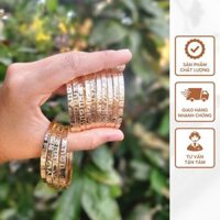Bộ 7 Chiếc Vòng Tay Nữ Vòng Ximen Mẫu Phú Quý Đồng Hội Cao Cấp Có Khoá Thời Trang Miền Tây
