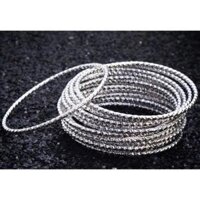 Bộ 7 chiếc vòng ximen bằng inox bao không đen - Ni 40