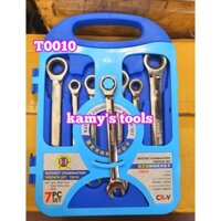 Bộ 7 cờ lê vòng miệng tự động C-mart model T0010 8mm 10mm 12mm 13mm 14mm 17mm 19mm
