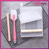 Bộ 7 Dụng Cụ Làm Kẹo Hạnh Phúc/Khuôn Nhựa Làm Kẹo Nougat Đế Rời 7 Chi Tiết Loại 60 ô