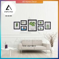 Bộ 7 Khung Ảnh Treo Tường ALPHA Trang Trí Nhà Cửa M07, bộ khung tranh trang trí giá rẻ