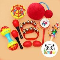 Bộ 7 món đồ chơi Xúc Xắc Lục Lạc Nhạc Cụ Âm Thanh cho Bé