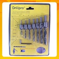 Bộ 7 Mũi khoan âm vít gỗ 2 tầng, bắt âm mũ vít đầu đinh định tâm cỡ 3 - 10mm, thép HSS cao cấp