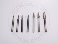 Bộ 7 Mũi Phá Đầu Nhọn Từ 3-12mm, Mũi Làm Lũa Phá Cây Bonsai Cán 6 ly