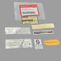 Bộ 7 tem dán thông số xe DREAM Thái zin chính hãng