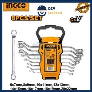 Bộ 8 cờ lê hai vòng (6-22mm) Ingco HKSPA3088