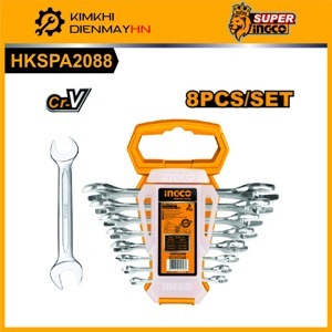 Bộ 8 cờ lê hai vòng (6-22mm) Ingco HKSPA3088