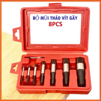 Bộ 8 đầu vặn vít gãy 3-26mm, Bộ tháo ốc gãy, lấy vít gãy chuyên dụng- thép siêu cứng