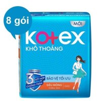 Bộ 8 gói Kotex Style Siêu mỏng không cánh 8 miếng Mẫu Mới nhất