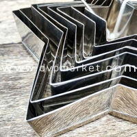 Bộ 8 khuôn mousse sao inox 304 (size 3x5 - 3x12)