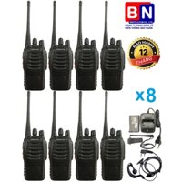 Bộ 8 Máy Bộ đàm KENWOOD TK608(2 Chế độ sạc, Nhỏ gọn, Loa to, Độ bền cao)