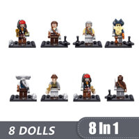 Bộ 8 Mô Hình Lego Cướp Biển Caribbean Captain Jack