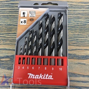 Bộ 8 mũi khoan gỗ chuôi tròn 3-10mm Makita D-57227