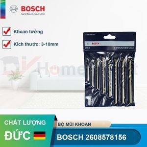 Bộ 8 mũi khoan tường Concrete 3/4/5/6/7/8/9/10mm Bosch 2608578156