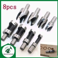 Bộ 8 mũi khoét lấy chốt gỗ ghép mộng _ TKDN