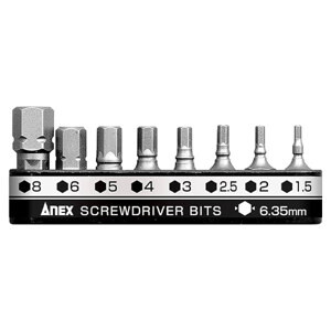 Bộ 8 mũi vít đầu lục giác Anex AK-51P-B8H1