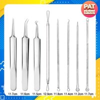 Bộ 8 Nhíp gắp mụn bằng thép không gỉ tiện dụng NGM#8C