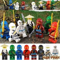 Bộ 8 Ninja Siêu Khủng Nhân Vật Ninjago Đồ Chơi Ghép Hình Lắp Ghép Gạch Khối Block Brick MOC DIY