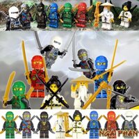 Bộ 8 Ninja Siêu Phàm Nhân Vật Ninjago Đồ Chơi Ghép Hình Lắp Ghép Gạch Khối Block Brick MOC DIY