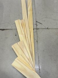 Bộ 8 thanh nẹp gỗ của túi cứu thương y tế, túi sơ cứu A B C