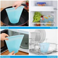 Bộ 8 túi bảo quản thực phẩm Reusable Zip Lock BPA - HanruiOffical