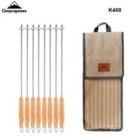 Bộ 8 Xiên Nướng BBQ Inox Cao Cấp Campingmoon MK-8 và K480 - K480
