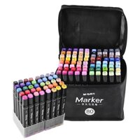 Bộ 80 Cây Bút Dạ Màu Deli Chuyên Nghiệp Có Túi Vải Đi Kèm