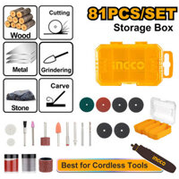 Bộ 81 món phụ kiện máy mài khuôn mini Ingco AKMG8081 - Topcargo.vn - Trung tâm công cụ, dụng cụ, thiết bị gara oto