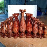 Bộ 9 bình gỗ cẩm giá rẻ bèo