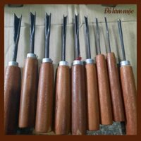 Bộ 9 cây đục vũm móng đầu xoáy đường kính nhỏ đục điêu khắc gỗ đục trang trí chạm khắc bàn ghế đồ thờ