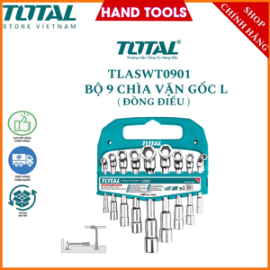 Bộ 9 chìa văn góc L Total TLASWT0901