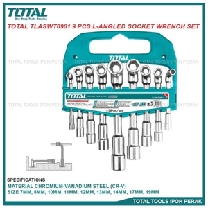 Bộ 9 chìa văn góc L Total TLASWT0901
