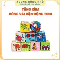 Bộ 9 Đồ Chơi Hình Khối Xúc Xắc Cho Bé Vừa Chơi Vừa Học