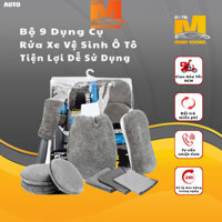 Bộ 9 Dụng Cụ Rửa Xe Vệ Sinh Ô Tô Tiện Lợi Dễ Sử Dụng