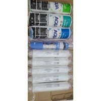 Bộ 9 lõi lọc nước AQua - lõi chức năng màu trắng - dùng thay thế cho máy lọc nước RO