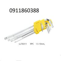 bộ 9 lục lăng đầu bi tròn