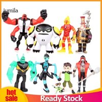 Bộ 9 mô hình nhân vật Ben 10 Kineceleran có đèn LED dùng trang trí bàn làm việc
