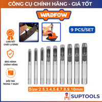 Bộ 9 mũi đột lỗ vải da WADFOW WCC7509 Dùng để đục tạo lỗ trên dây nịt, túi, vải, nhựa da (Đồ nghề)