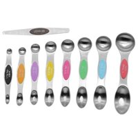 Bộ 9 Muỗng Đo Lường Hai Đầu Bằng Thép Không Gỉ Tiện Dụng Cho Nhà Bếp