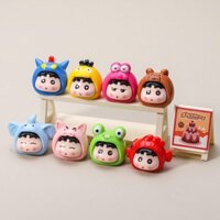 Bộ 9 Túi Mù Charm Shin Động Vật Dễ Thương, Túi Mù Tự Xé Size Lớn DIY Trang Trí Bộ Sưu Tập Toy