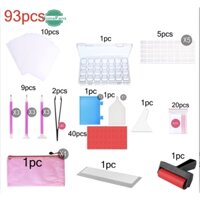 Bộ 93 Dụng Cụ Làm Tranh Đính Đá Dành Cho Người Mới Bắt Đầu