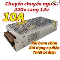 Bộ Adapter Chuyển Đổi Điện AC 220V Sang DC 12V Dùng Cho Máy Bơm Máy Hút Bụi Ô Tô Xe Hơi  10A máy xây dựng giá sĩ