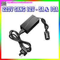Bộ Adapter chuyển đổi nguồn điện AC 220v sang 12v 5A-60w CZ60W đầu tẩu ô tô