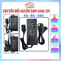 Bộ Adapter chuyển đổi nguồn điện 220V sang 12V 6A/8A/10A dạng tẩu dùng cho máy bơm hút bụi ô tô xe máy