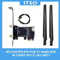 Bộ adapter chuyển PCIe thành M2 WIFI hỗ trợ Bluetooth