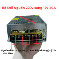 Bộ adapter đổi nguồn 220v sang 12V-20A tổ ong (DC)