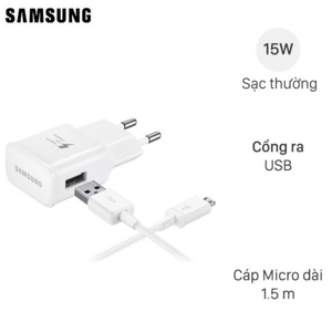 Bộ adapter sạc kèm cáp micro Samsung TA20HW
