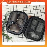 bộ ấm chén du lịch tặng kèm túi chống sống - bộ ấm chén tử sa nhỏ gọn tiện lợi mang đi chơi