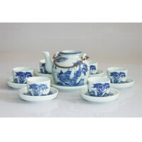 Bộ ấm chén giả cổ nắp tụt chén dời